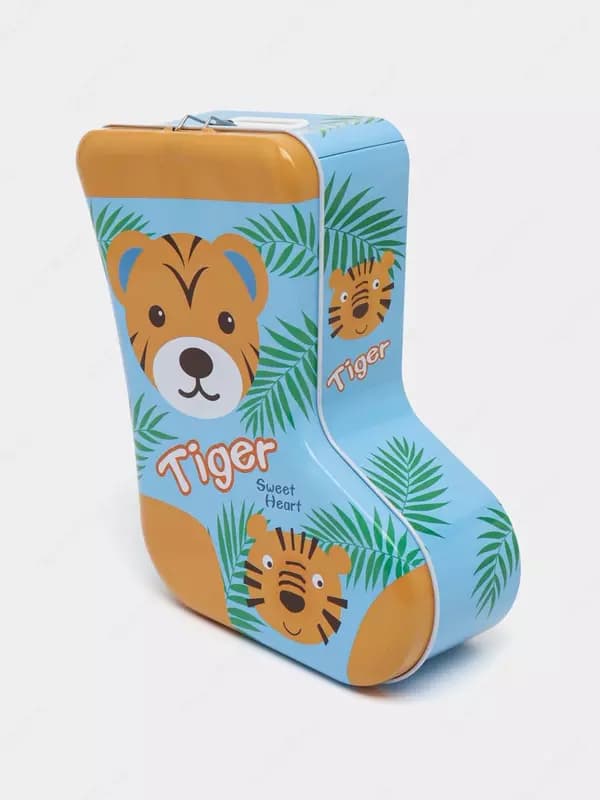 Сувенирная, детская копилка с замком, предназначена для сбора денег — 8