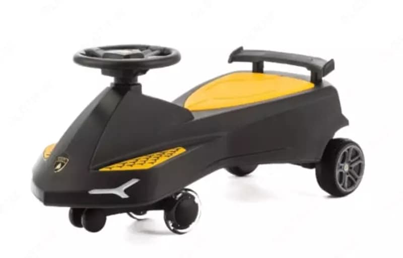 Детский автомобиль-каталка "Adamex" Lamborghini Gravity Ride-On (Черный/Желтый) — 1