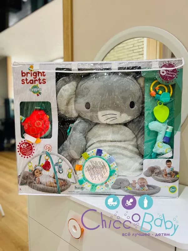 Развивающий коврик Bright Starts 🐘 "Мой слоненок" — 2