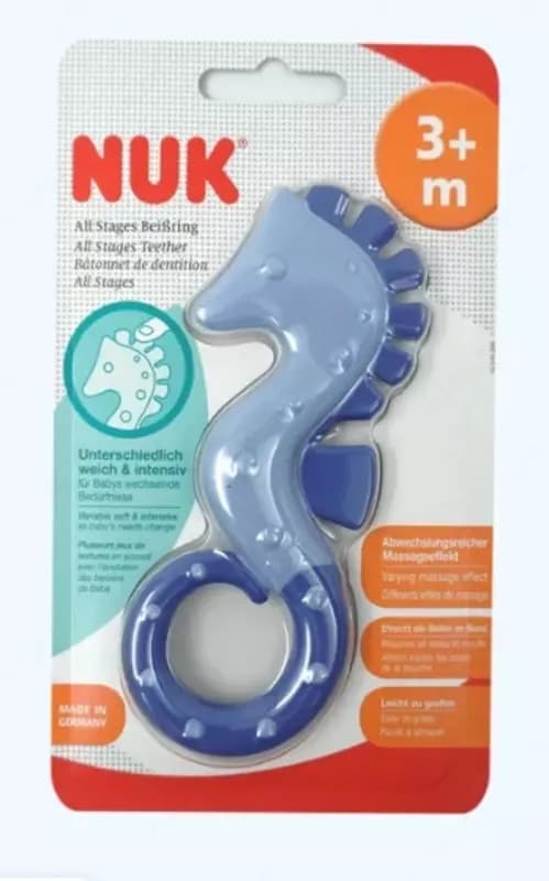 Nuk Прорезыватель для десен охлаждающий Морской конек, 3+ мес. — 1