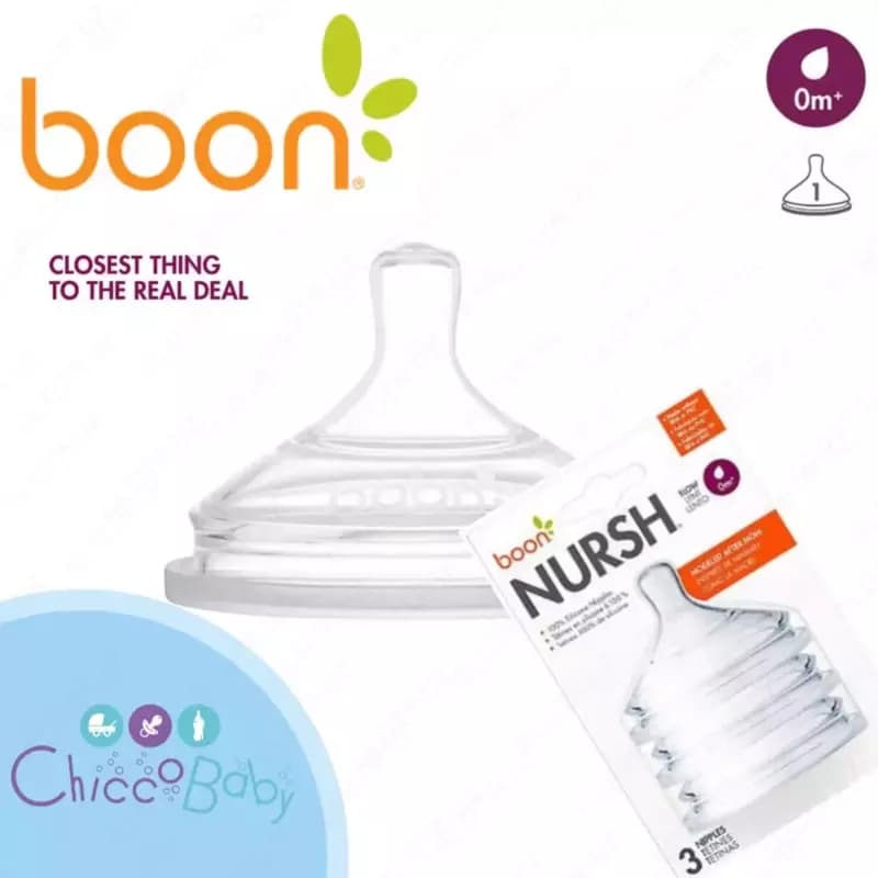 Соски для бутылочек BOON NURSH 0+ — 2