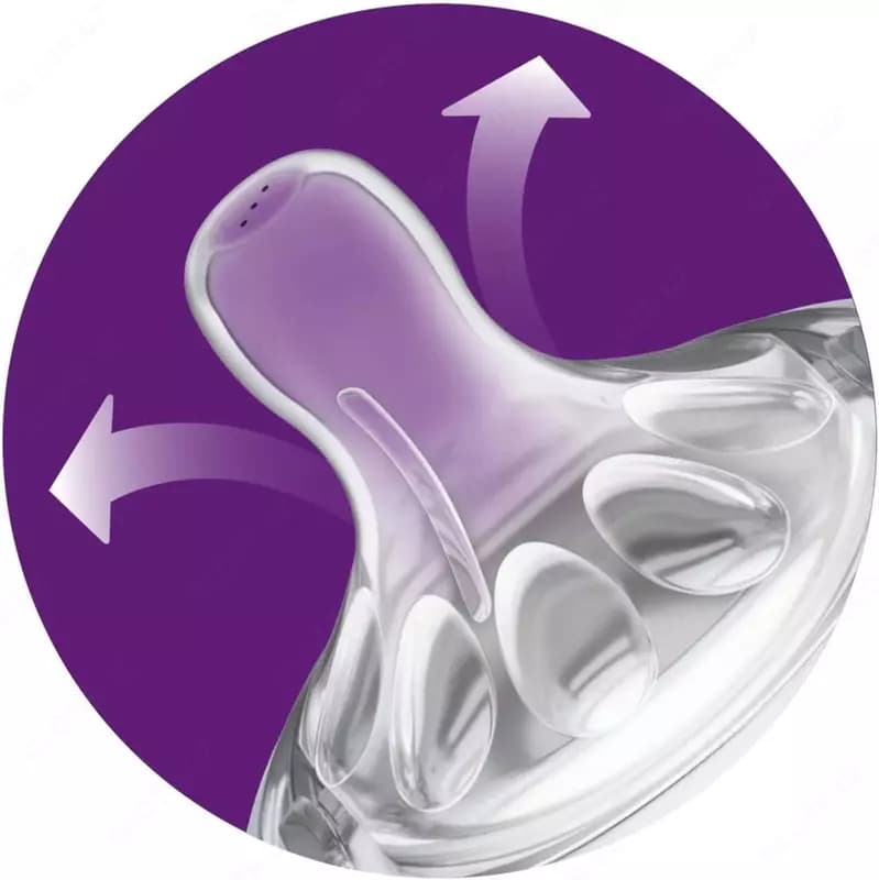 Бутылочка Philips Avent Natural , 260ml, Розовые, 2шт 🍼 — 4