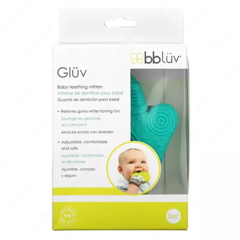 Bbluv, Gluv, рукавицы для прорезывания зубов, для детей от 3 мес — 1