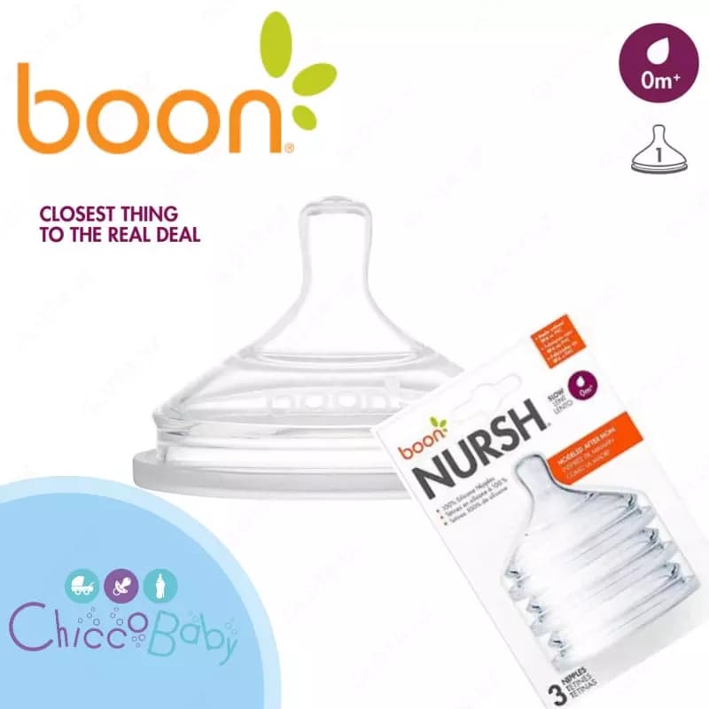 🍼 Соски для бутылочек BOON NURSH 0+ — 1