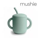 Mushie поильник. Мини кружка + трубочка Natural, 175 мл