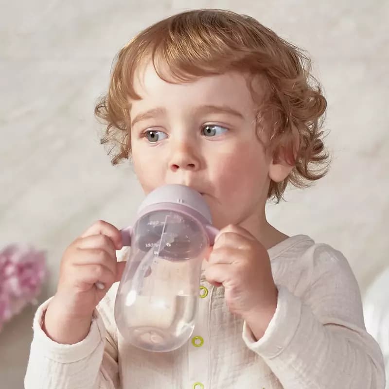 Поильник с трубочкой и ручками, силикон, 260 мл Happy baby (Великобритания) — 3
