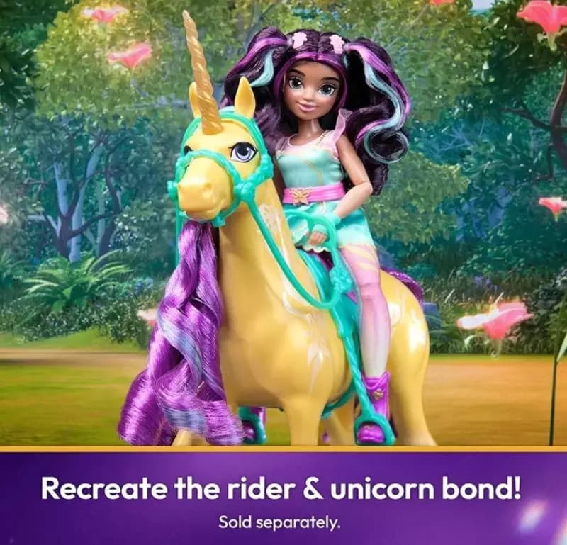 Unicorn Academy – Единорог Leaf с аксессуарами для верховой езды — 4