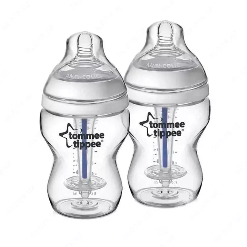 Антиколиковая бутылочка Tommee Tippee, 125 мл., 250 мл., 0-6, 6+, 18+ — 1