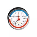 TEMPERATURE PRESSURE GAUGE 0–4 BAR 80MM (Термоманометр 0–4 бар, Ø80 мм)