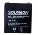 Гелевый Аккумулятор Solomon -12v 4.5AH (Свинцово-кислотный) Черный