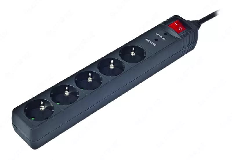 Сетевой фильтр Gembird SPG5-C-5, 1.5 м, 5 розеток, 16 А — 1