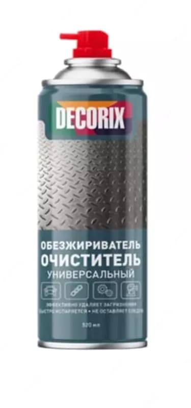 Аэрозольный обезжириватель-очиститель "DECORIX" 0109-02 DX, универсальный, 520 мл. — 2
