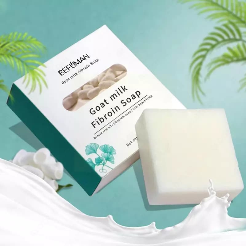 Фиброиновое мыло из козьего молока Befuman Silk Protein Skin Repair — 3