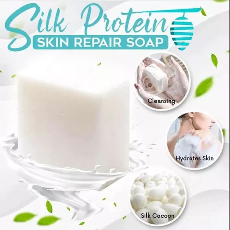 Фиброиновое мыло из козьего молока Befuman Silk Protein Skin Repair — 4