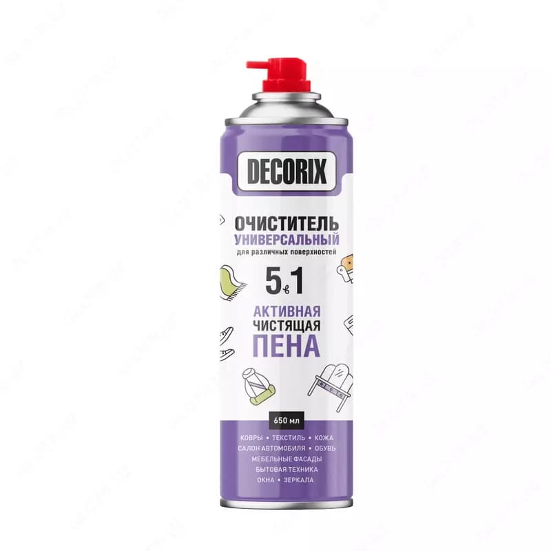 Универсальный очиститель 5 в 1 "DECORIX" 0419-00 DX, с активной пеной, 650 мл. — 2