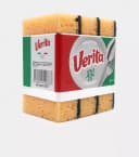 Губки для посуды ”Verita” XXL, 12х7.5х3.5 см, 3 шт. (Черный/желтый)
