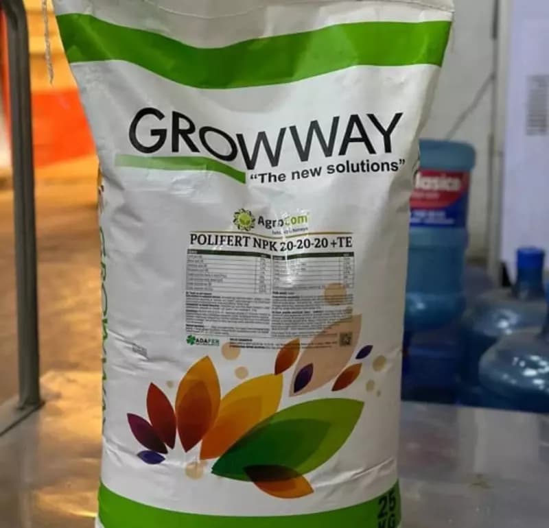 Органо-минеральное удобрение ”Growway” Рolifert Npk 20-20-20+TE (25 кг) — 1
