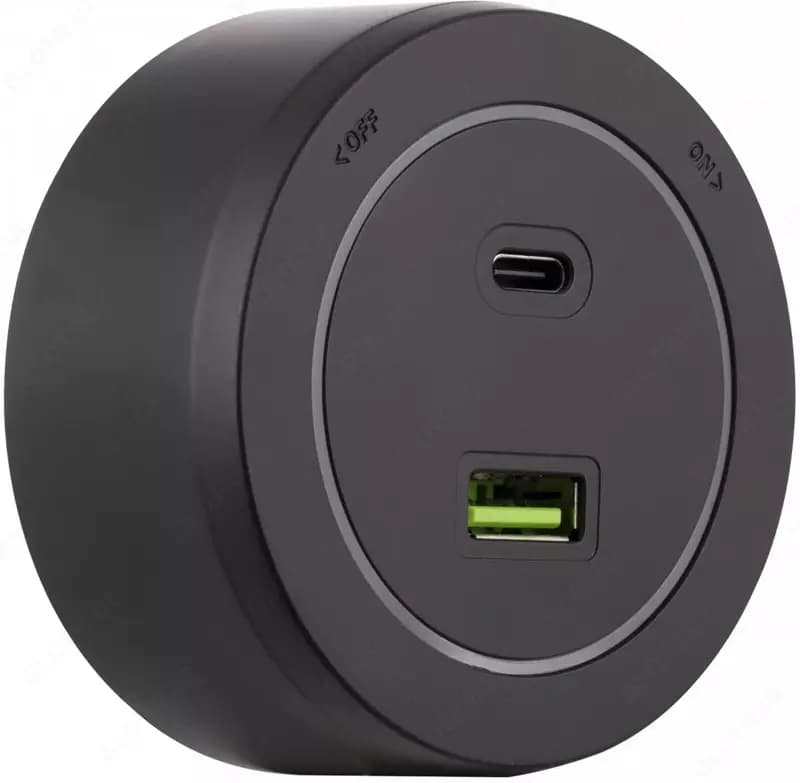 Трек USB/ Type-C Розетка, Подвижная с подсветкой 3А 5В - MAXI — 4