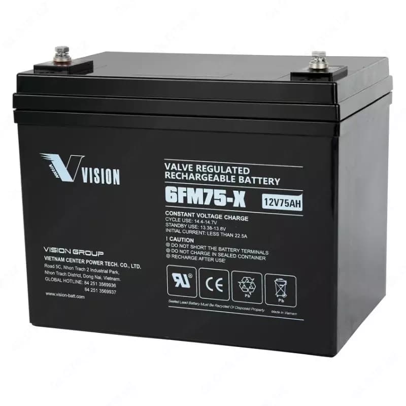 VISION 75 AH 12V AGM — 2
