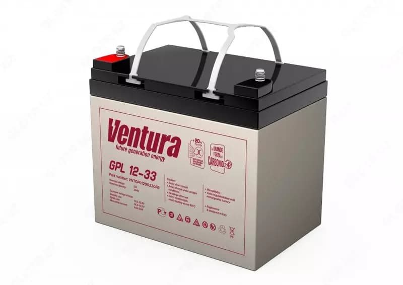 Аккумуляторная батарея Ventura GPL 12-33, 33Ah для ИБП (UPS) по технологии AGM — 1