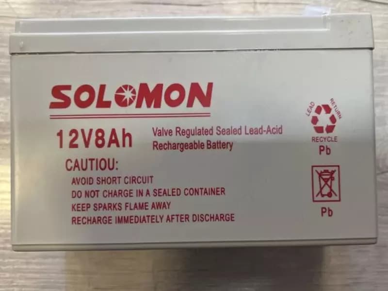 АККУМУЛЯТОРНАЯ БАТАРЕЯ 12V 8A — 4