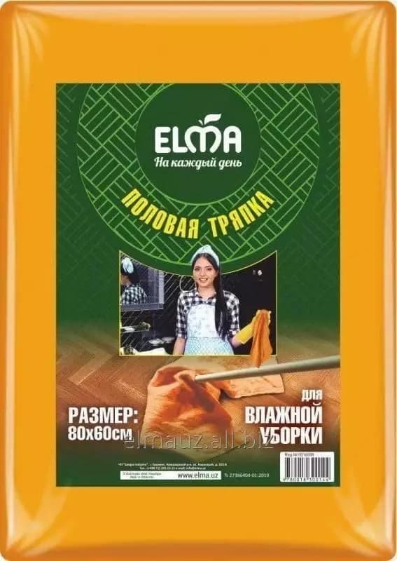 Тряпка для пола Elma 100% хлопок, 55х80 см — 2