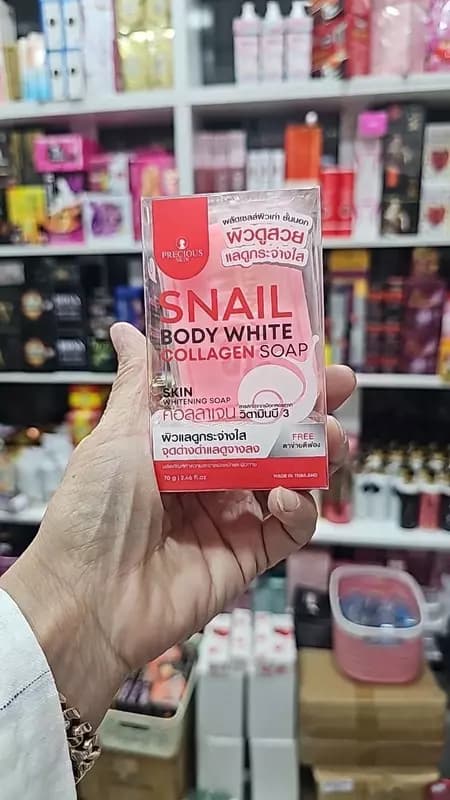 Snail Body White Acne Soap, 70 г – мыло для тела с улиточным экстрактом — 2