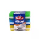 Универсальные губки (трехслойные) ”Delfin” Triplex, 95х65 мм, 3 шт. (Код - 367) Ассортимент