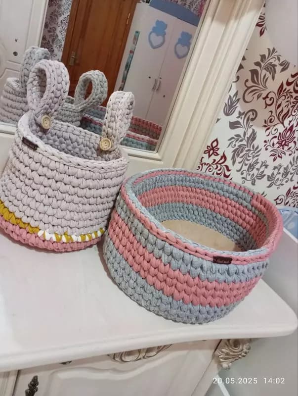 Овальная корзинка с деревянным дном — 3