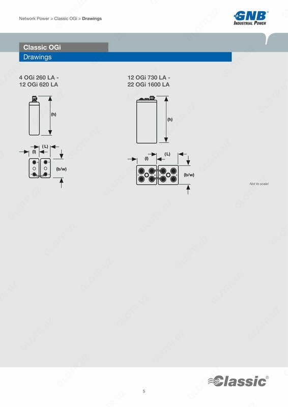 Аккумуляторные батареи Classic OGi — 5