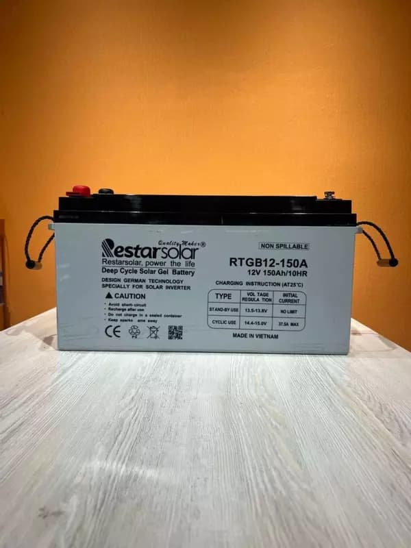 Гелевая аккумуляторная батарея RestarSolar RTGB12-150A — 1