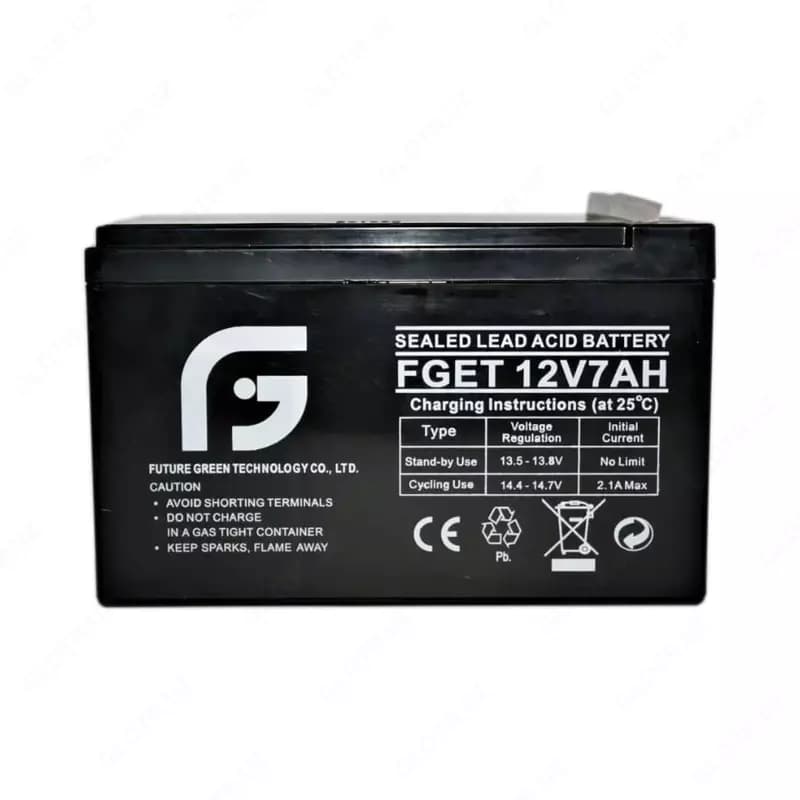 Аккумулятор FGET-12v 7AH (Свинцово-кислотный) Черный — 2
