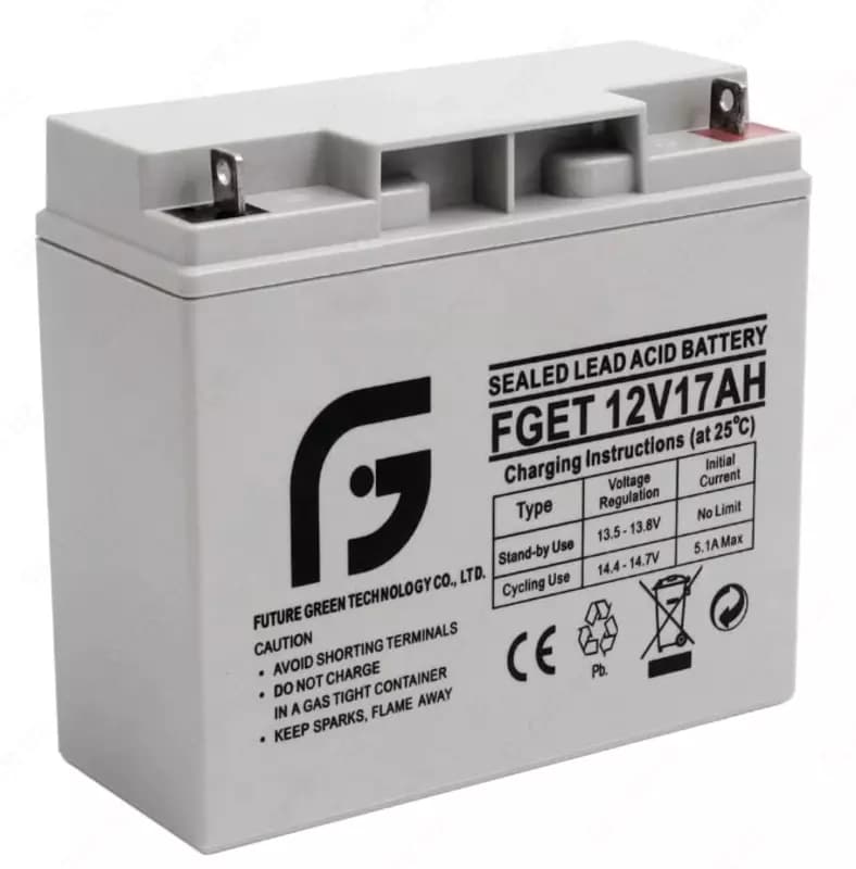Аккумулятор FGET-12v 17AH (Свинцово-кислотный) Белый — 1