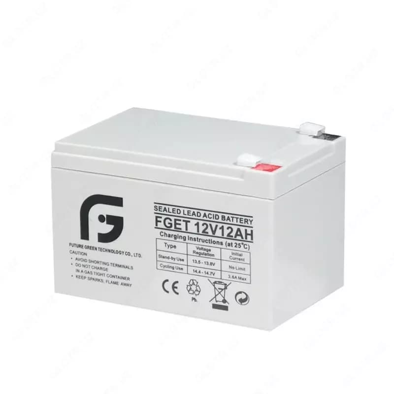 Аккумулятор FGET-12v 12AH (Свинцово-кислотный) Белый — 2