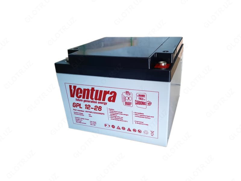 Аккумуляторная батарея Ventura 26Ah для ИБП (UPS) по технологии AGM — 1
