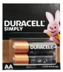 Батарейки Duracell AА SIMPLY, 2 шт