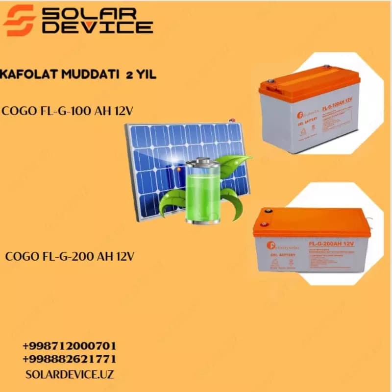 Аккумуляторная батарея ”COGO” FL-G-100AH 12V — 2
