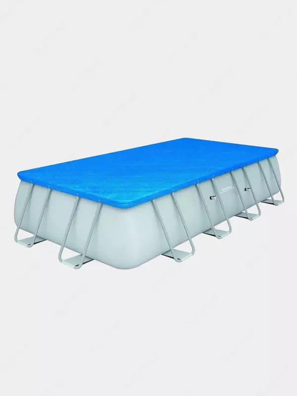 Сборный бассейн (прямоугольный) с аксессуарами ”Bestway” Steel Pro МАX 56466, каркасный, 549 x 274 x 122 см (Серый) — 2