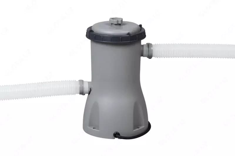Сборный бассейн (круглый) с аксессуарами ”Bestway” Steel Pro МАX 56438, каркасный, d 457 х 122 см (Серый/белый) — 4