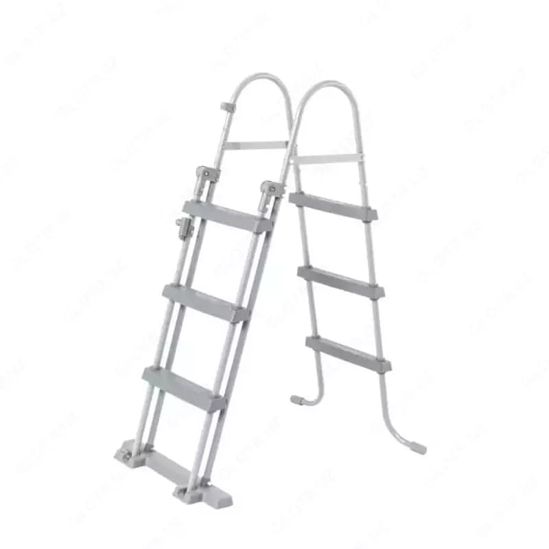 Сборный бассейн (прямоугольный) с аксессуарами ”Bestway” Power Steel 56442, каркасный, 404 х 201 х 100 см (Серый) — 4