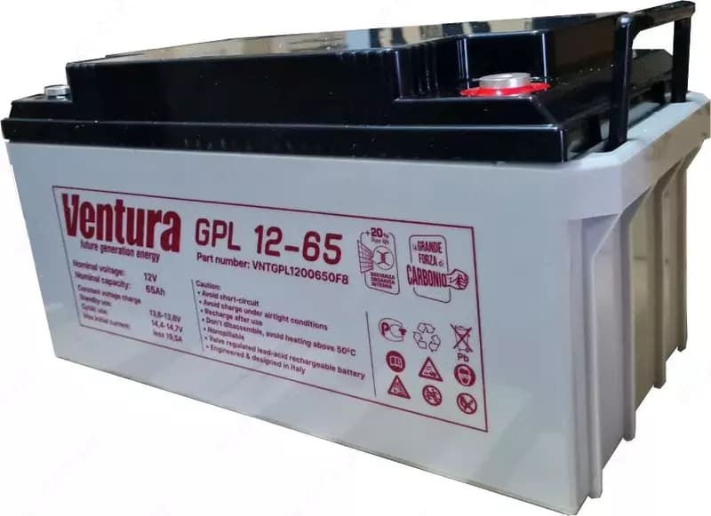 Аккумуляторная батарея Ventura GPL 12-65, 65Ah для ИБП (UPS) по технологии AGM — 1