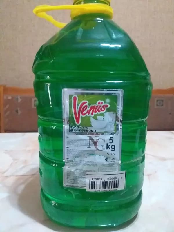 Жидкий гель для посуды ”Venus”, 5 л (Зеленый) — 2
