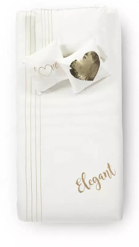 Комплект постельного белья Elegant White 🇹🇷 от ALMILA🇹🇷 (Турция) — 3