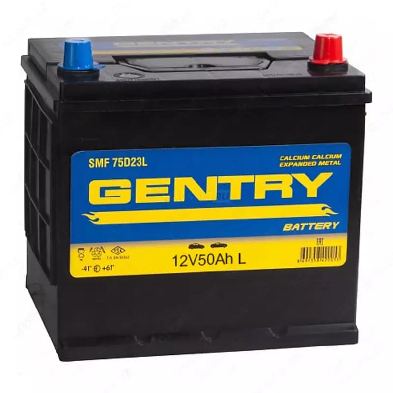 Аккумулятор для авто GENTRY 12v50 (Турция) — 2