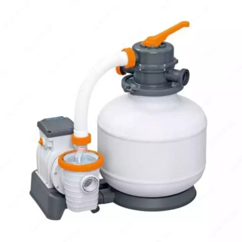 Сборный бассейн (прямоугольный) с аксессуарами ”Bestway” Power Steel 56475 BW, каркасный, 732 х 366 х 132 см (Серый) — 5