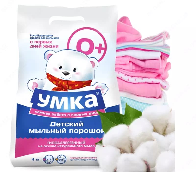 🐻‍❄️ Стиральный порошок "Умка" детский 4 кг, 2,4 кг, 400г — 2