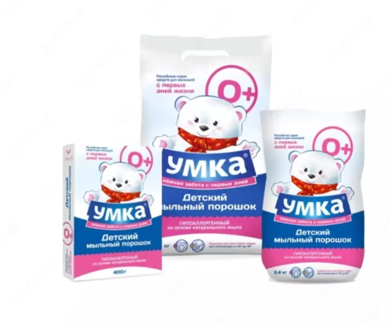 🐻‍❄️ Стиральный порошок "Умка" детский 4 кг, 2,4 кг, 400г — 3