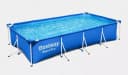 Сборный бассейн (прямоугольный) ”Bestway” Steel Pro 561МА, каркасный (Голубой/белый)