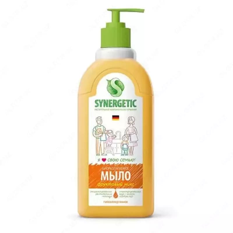 Мыло жидкое для мытья рук и тела Synergetic, 0.5 л — 1