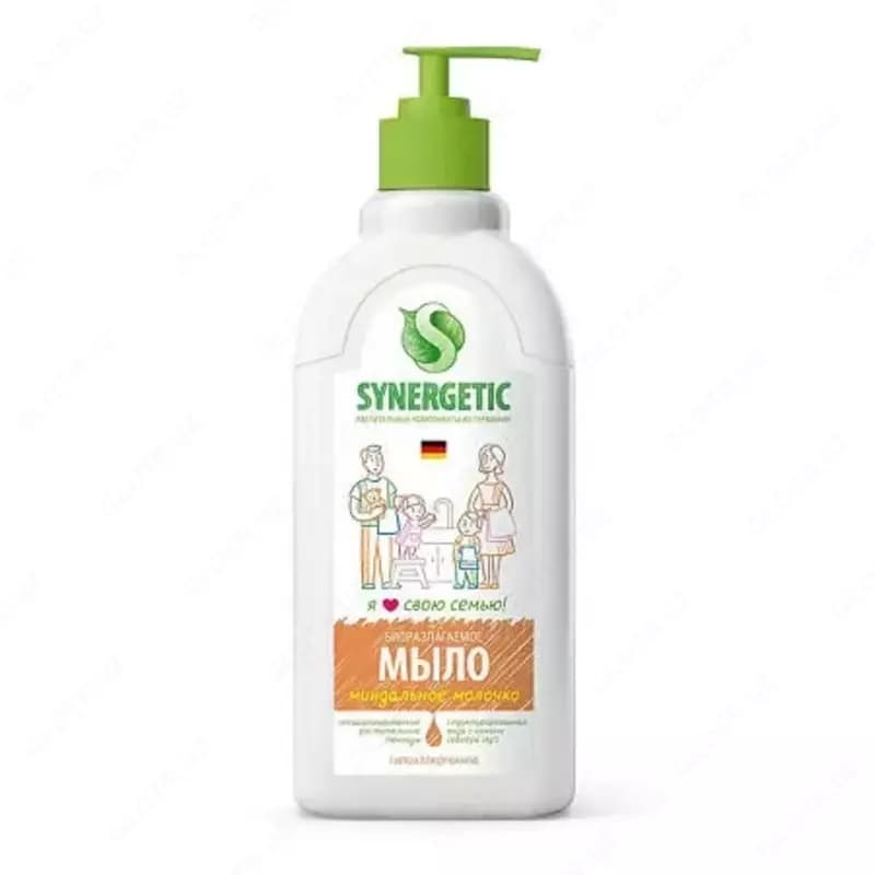 Мыло жидкое для мытья рук и тела Synergetic, 0.5 л — 2